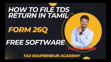 How to file TDS return Form 26Q in Tamil #tds #form26Q