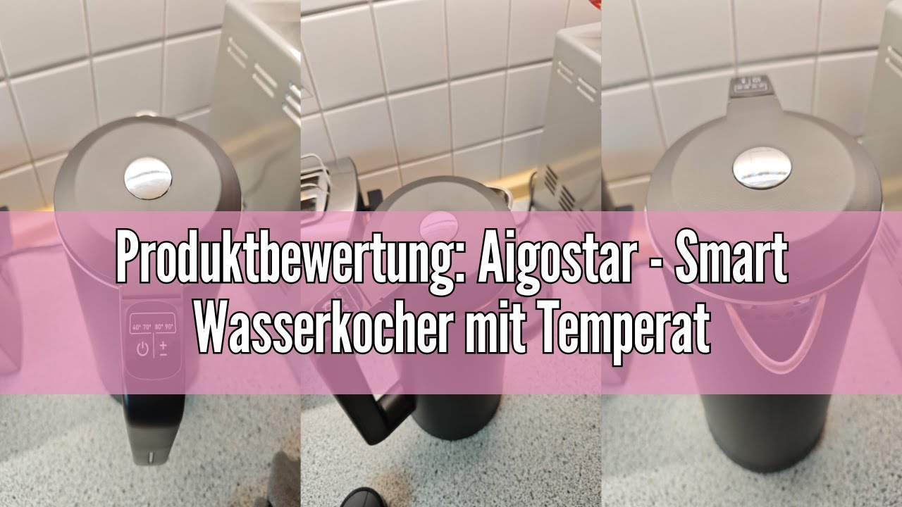 Produktbewertung: Aigostar - Smart Wasserkocher mit Temperatureinstellung 40°C-100°C, WiFi Steuerung