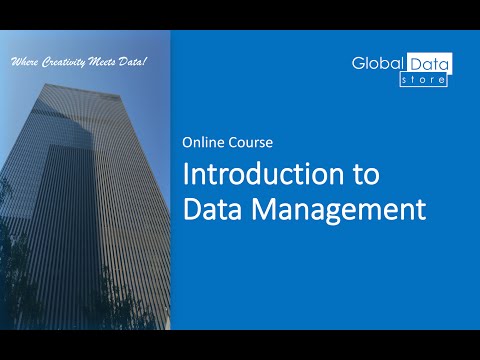 Introduction to Data Management (Online Course - Preview)