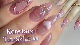 KORE TARZI TIRNAKLAR /Tırnak aksesuarları nasıl takılır?