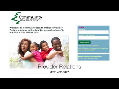 Welcome to the Community Health Options Provider Portal