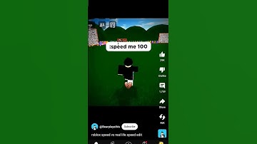 Roblox speed vs real life speed edit 🏆