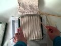 How to weave with yarn on the potholder loom