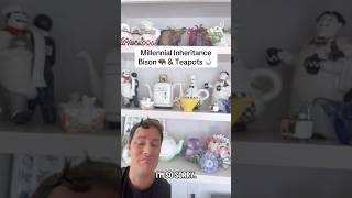Teapots 🫖 Bison 🦬 passion is real! #bison #buffalo #tea #teatime #inheritance #millennial #inherit
