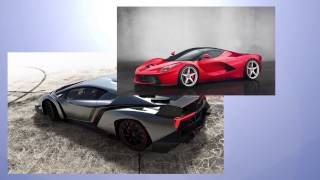 LAFERRARI VS Lamborghini VENENO  Side by Side Comparison