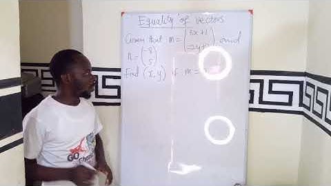 How to solve of equality of vector questions.