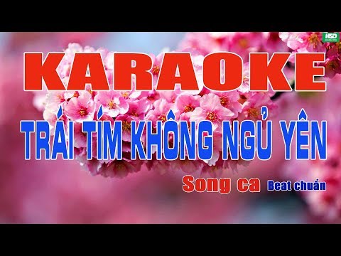 Karaoke Trái Tim Không Ngủ yên - Song ca -  Minh Tuyết  - Bằng Kiều - Karaoke Hoàng Đỉnh - ACOUSTIC