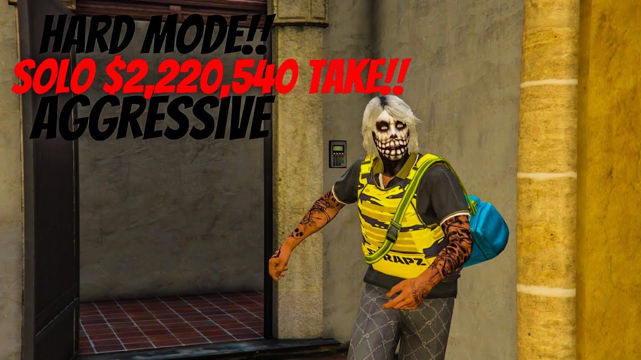 Solo Cayo Perico Heist Aggressive $2,220,540 Take On Hard Mode!!!