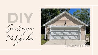 DIY Garage Pergola