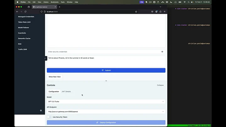 NVIDIA NIM + AI Gateway Traffic Shifting