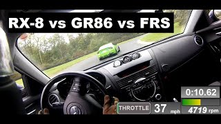 RX8 vs GR86 and FRS Track Battle