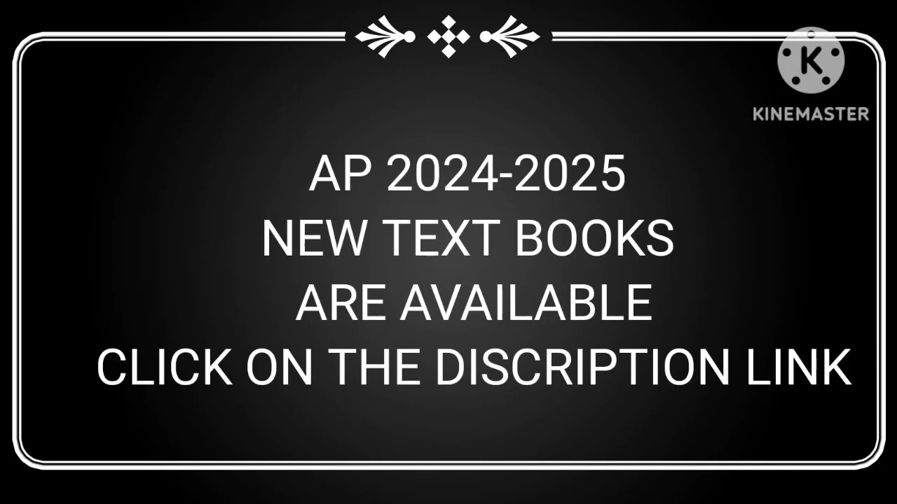 AP 2024- 2025 NEW TEXT BOOKS ARE AVAILABLE IN DECRYPTION LINK