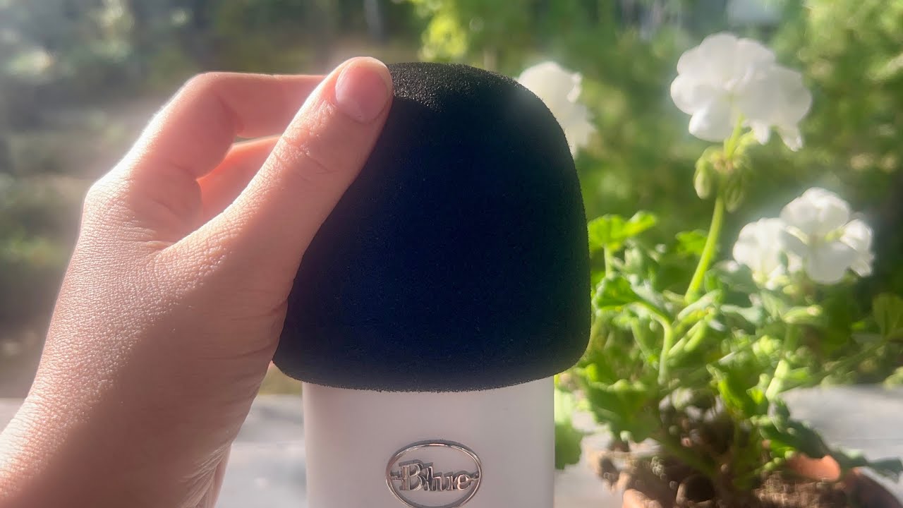 ASMR  Fast & Aggressive Foam Mic Rubbing Outdoors for 1 HOUR | Whispered & No Talking