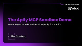 Apify’s AI Sandbox Demo: MCP CLI, Agent Skills, Evals & Long-Running Tasks