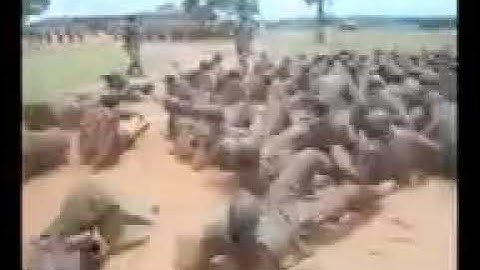 Basic Military Training for new recruits at Kaweweta  Military training School, Uganda