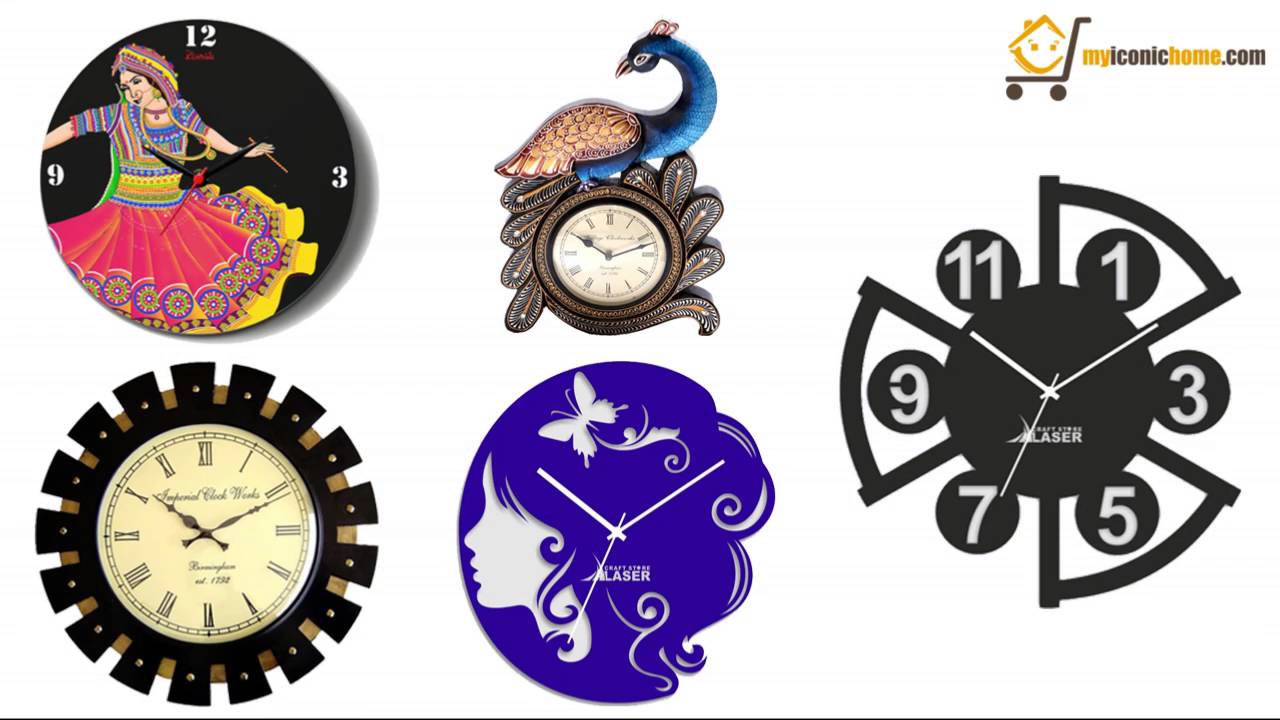 Ethnic wall clock Designs YouTube