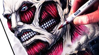 Let's Draw the COLOSSAL TITAN from ATTACK ON TITAN - FAN ART FRIDAY