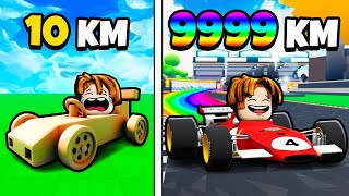 QUEBREI O LIMITE DE VELOCIDADE E ROUBEI O KART DO TOP 1 NO ROBLOX