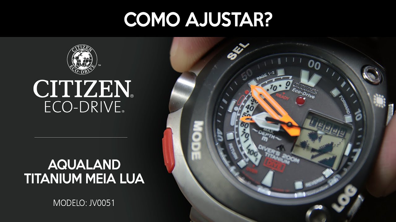 Citizen Aqualand Titanium Meia Lua
