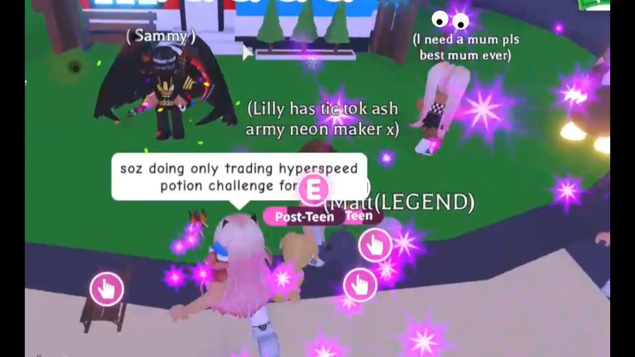 Roblox Adopt Me Hyperspeed Potion Challenge YouTube