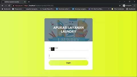 Demo Aplikasi Laundry dengan PHP My Sql