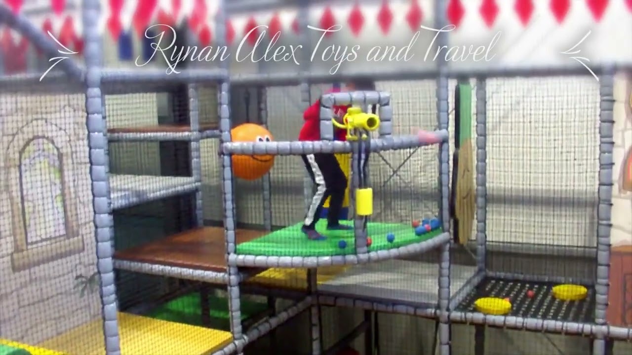 Fun Climbing,Ball Shooting Cannon,Sliding at Indoor Playground YouTube