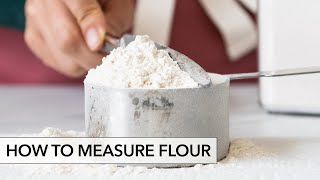 How to Measure Flour (spoon-and-sweep method)