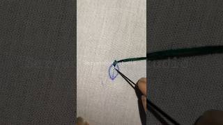 Leaf Embroidery for Beginners | Fast & Aesthetic Stitching 🌿 ✨ 💞 🍃#embroidery #art #diy #shorts #yt