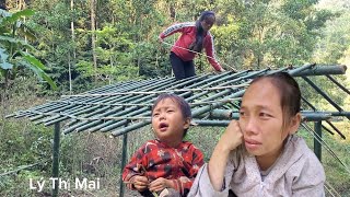 Time-lapse video of the process of building and completing a poor single mother's bamboo house.