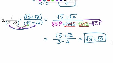 Pre-Calculus - Rationalizing the Denominator/Numerator Using Conjugates