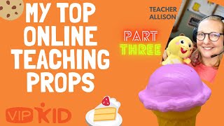 Celebrity ONLINE TEACHING PROPS - Part 3 - FREE INEXPENSIVE PROP IDEAS - VIPKid,  OUTSCHOOL, VIRTUAL LEARNING Net Worth