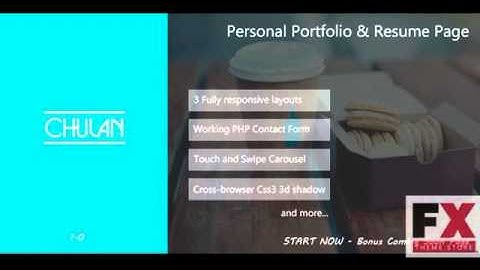 Preview Chulan - Personal Portfolio and Resume Page TForest