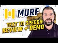 Murfai review  demo  text to speech software  murf voice generator