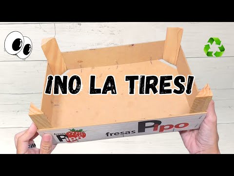 Look what I DID with this Strawberry Box 👀 How to Recycle FRUIT BOXES Easily
