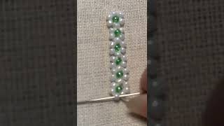 Simple Bead Embroidery Tutorial #shorts