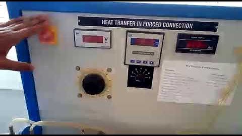 HT-Lab Heat transfer in forced convection experiment by Prof. Manish Nayak
