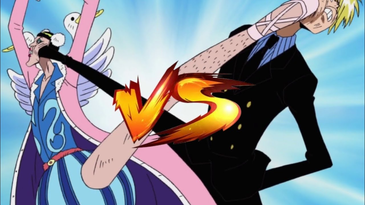 Sanji vs Bon clay fight scene 