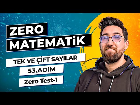 Zero Matematik Kampı | 53.Adım | Tek ve Çift Sayılar | Zero Test-1 | Başlangıç Serisi |