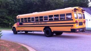 Jon catches the school bus 2011