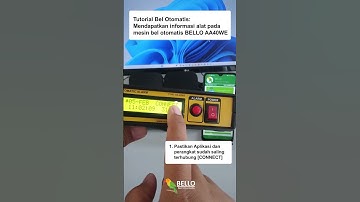 Tutorial Bel Otomatis Bello AA40WE : Membaca informasi dan jadwal pada mesin   #arduino #audio