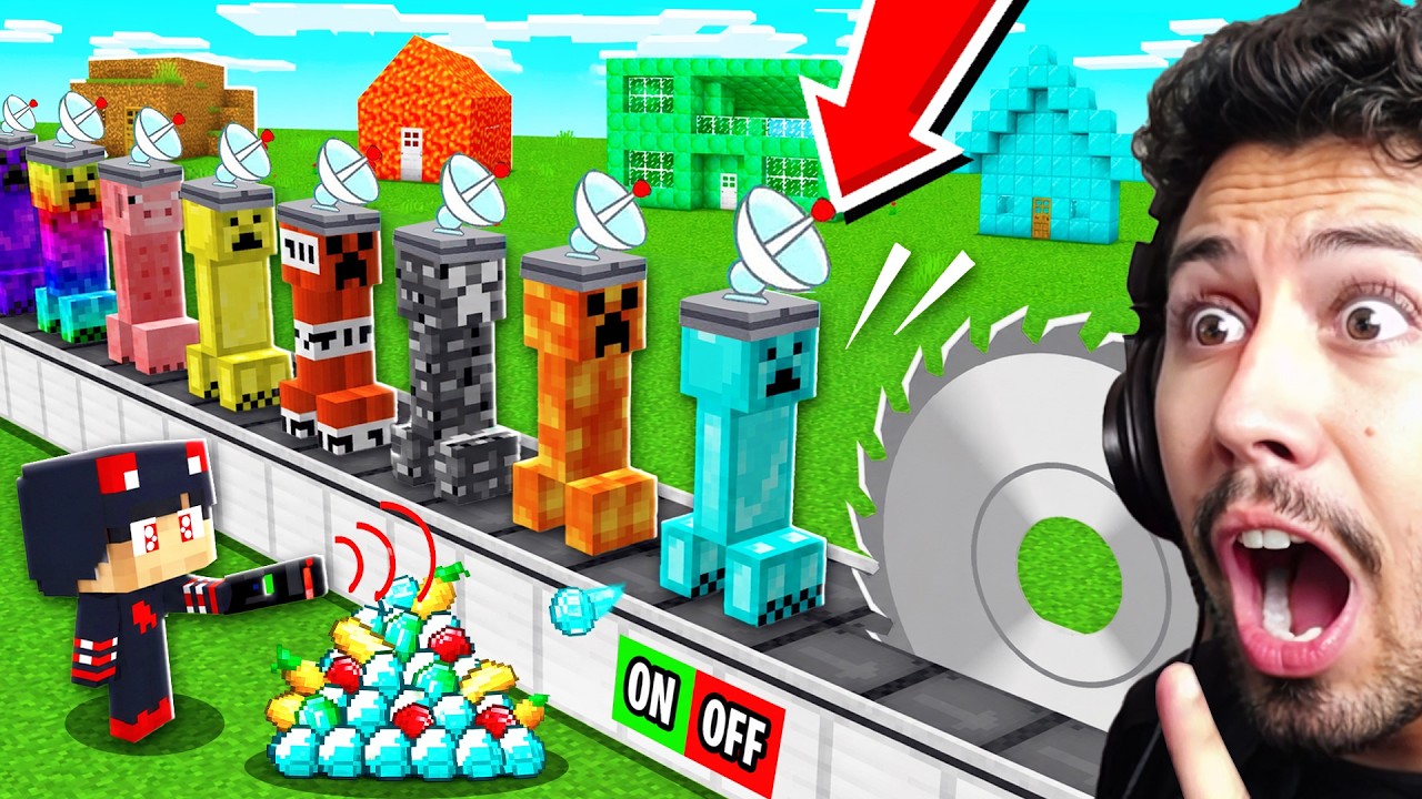 تحكمنا بأدمغة أغرب الكريبرز في قرية ماين كرافت!!؟
