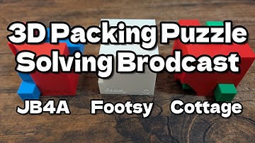 [Puzzle] 3D Packing Puzzles Solving Broadcast
