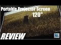 REVIEW: Vankyo 120" Portable Projector Screen (Widescreen)
