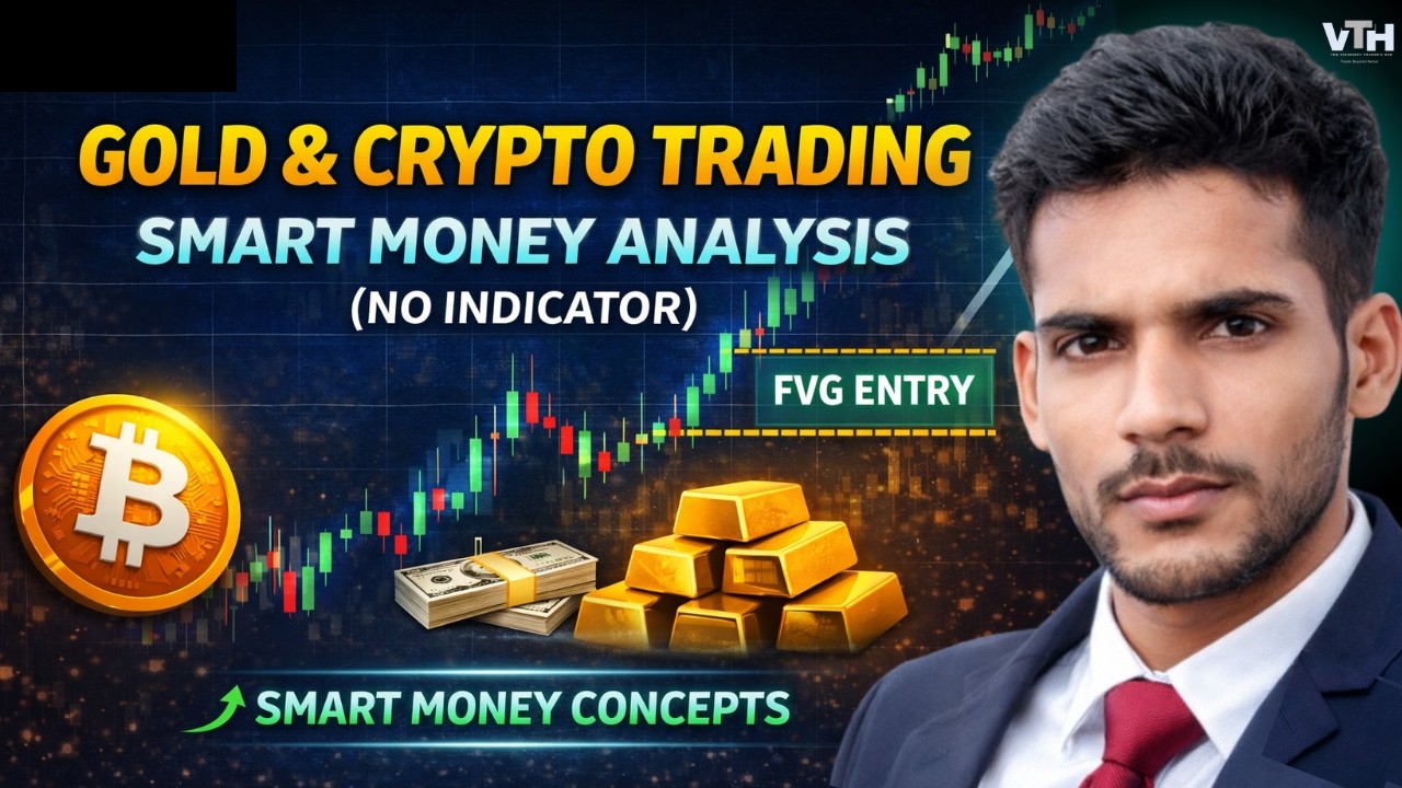Gold & Crypto Trading Smart Money Analysis (No Indicator) | DEEPAK RAI ...