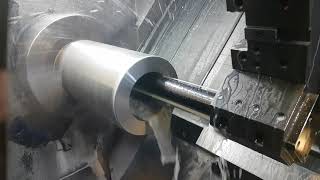 Iscar antivibration bar running in 4330 at 600SFM, .1 RDoC, .016 IPR.