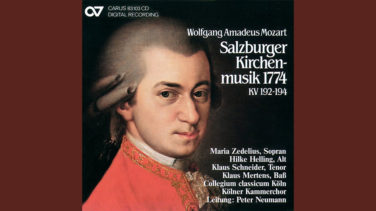 Mozart Missa brevis in F Major, K. 192 II. Gloria YouTube