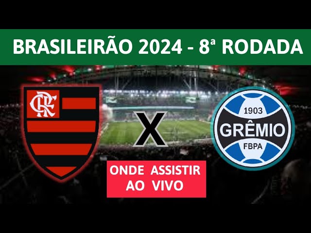 FLAMENGO X GRÊMIO BRASILEIRÃO 2024 - ONDE ASSISTIR E HORÁRIO DO JOGO - 8ª RODADA DO BRASILEIRÃO 2024 class=