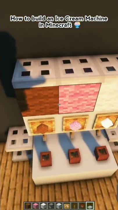 Minecraft : Ice Cream Machine 🍨 #shorts