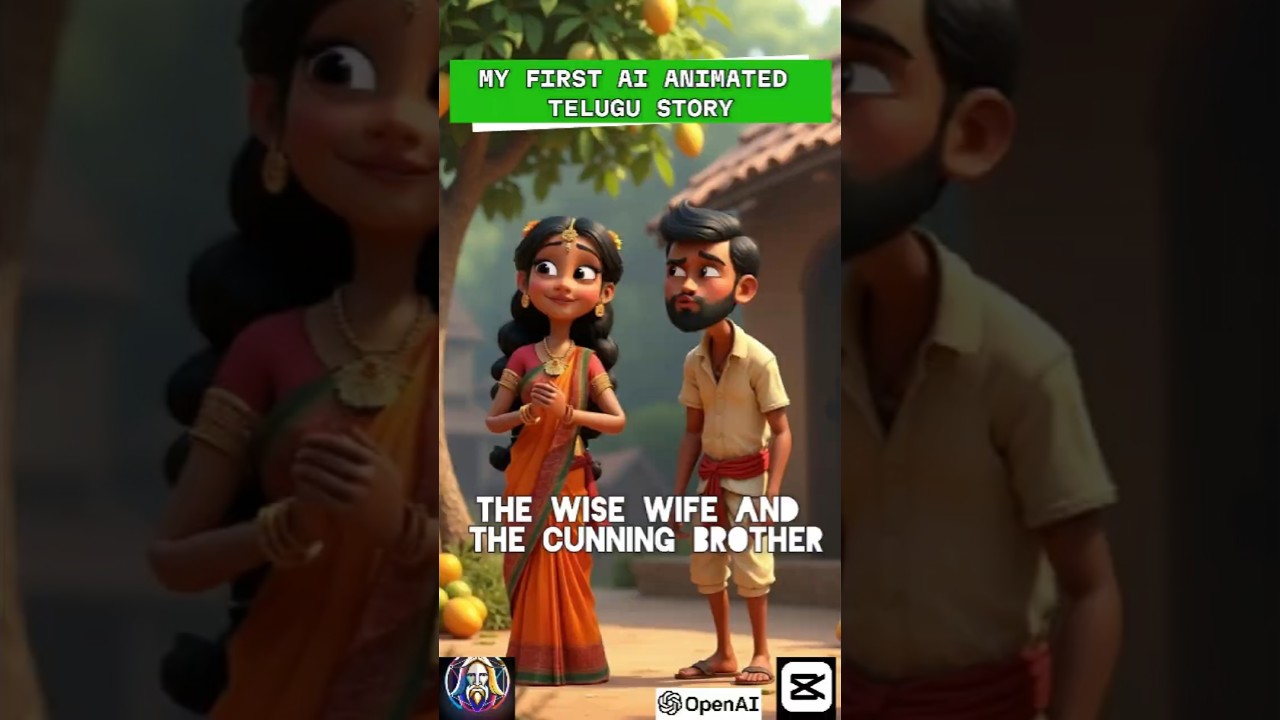 AI Animated Telugu Story : The Wise wife and the Cunning Brother