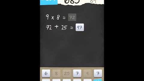 6 Numbers by Brainbow Level 89 Answer Guide